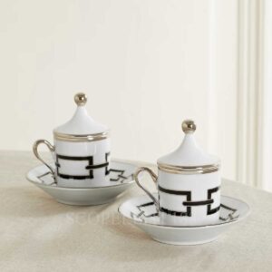 richard ginori set of 2 coffee cups with lid