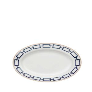 ginori catene blue small oval platter