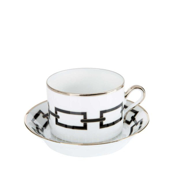 richard ginori tea cup and saucer catene black