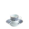 Ginori Coffee Cup and Saucer Labirinto Blue