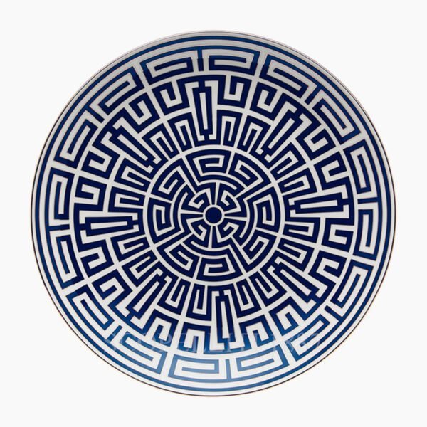 ginori centerpiece plate labirinto blue