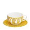 New Hermes Set of 2 Breakfast Cup and Saucer Soleil d’Hermes