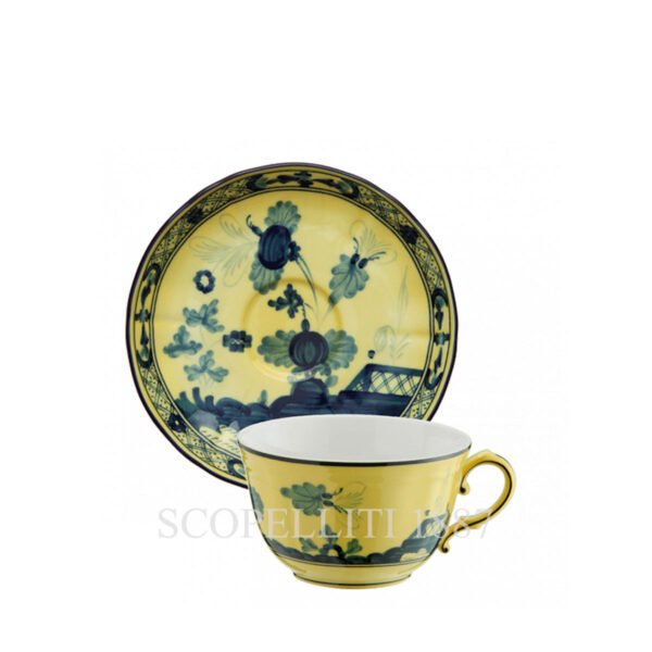 oriente citrino teacup with saucer