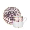 Ginori Coffee Cup and Saucer Labirinto Amethyst