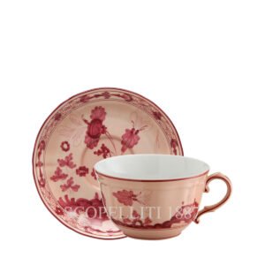oriente vermiglio tea cup with saucer