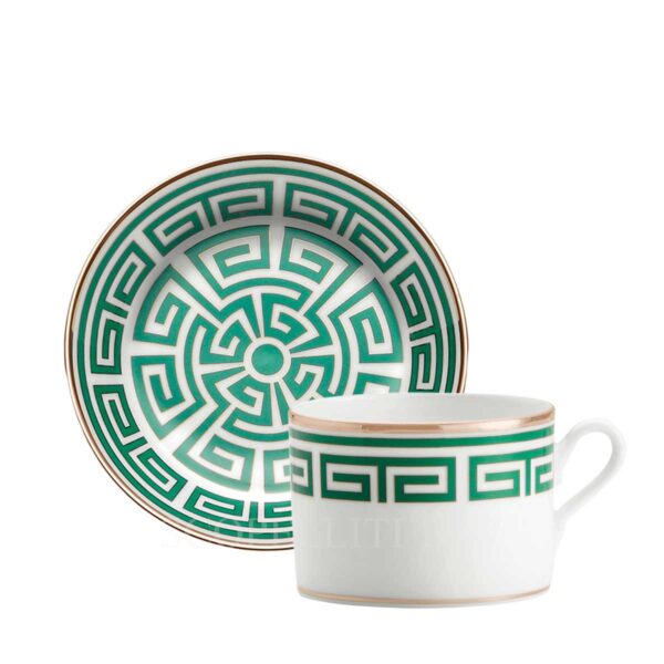 richard ginori tea cup and saucer labirinto green