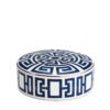 Ginori Round Box With Cover Labirinto Blue