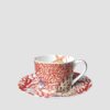Taitù Tea Coffee Cup with Saucer Sea – Set of 4