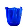Venini Fazzoletto Vase Medium Sapphire 700.02 NEW
