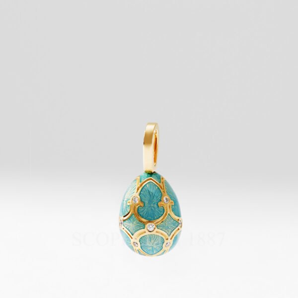 faberge charm turquoise