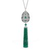 Fabergé Emerald Tassel Pendant Imperial Imperatrice