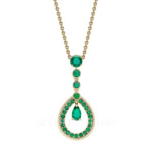 faberge gold emerald pendant with emerald