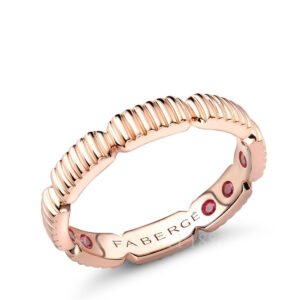 faberge rose gold gemsation ring with hidden rubies