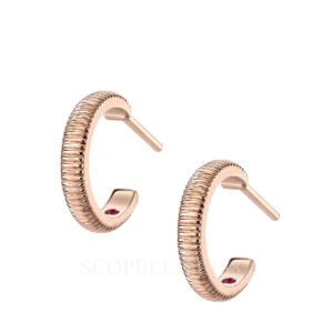 faberge rose gold hoop earrings colours of love