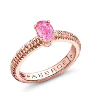 faberge rose gold pink sapphire ring colours of love