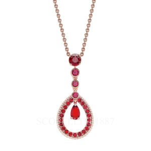 faberge rose gold ruby pendant with ruby