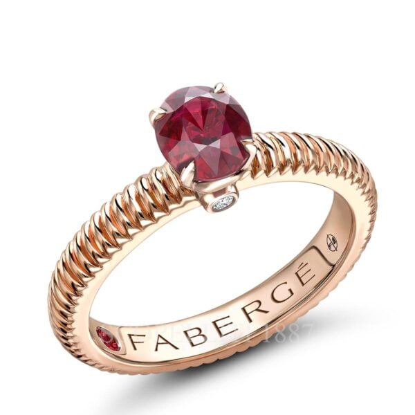 faberge rose gold ruby ring 2515 colours of love