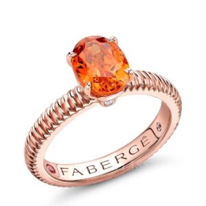 faberge rose gold spessartite ring colours of love