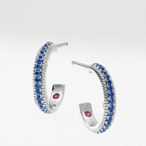 faberge white gold blue sapphire earrings 2365
