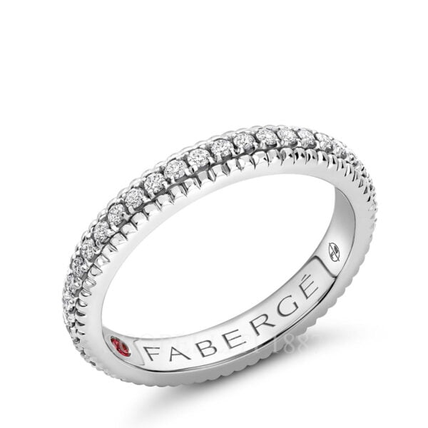 faberge white gold diamond eternity ring