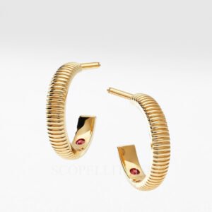 faberge yellow gold hoop earrings colours of love