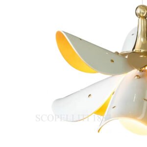 lladro blossom hanging lamp white gold details