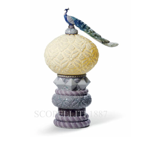 lladro peacock table lamp collection