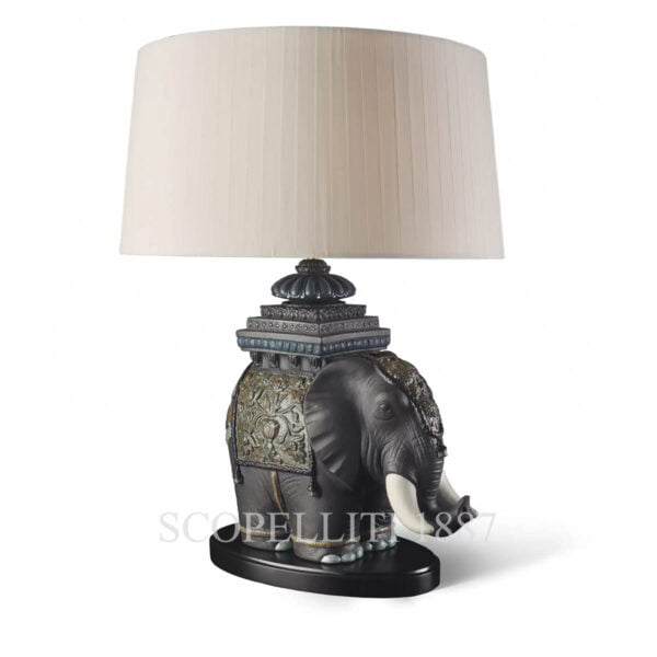 lladro siamese elephant table lamp