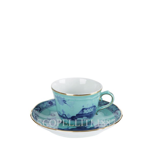 oriente iris coffee cup with saucer