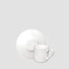Taitù Espresso Cup with Saucer White and White – Set of 4