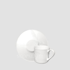 taitu espresso cup with saucer bianco e bianco set of 4
