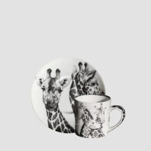 taitu espresso cup with saucer wild spiritset giraffe frontal