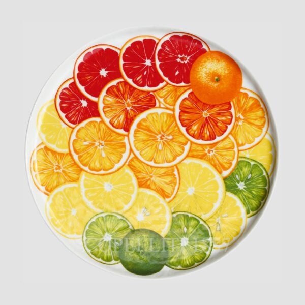 taitu round platter fruits citrus set of 2