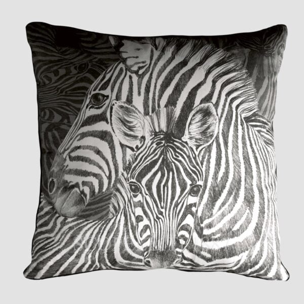 taitu square cushion 48x48 wild spirit zebra