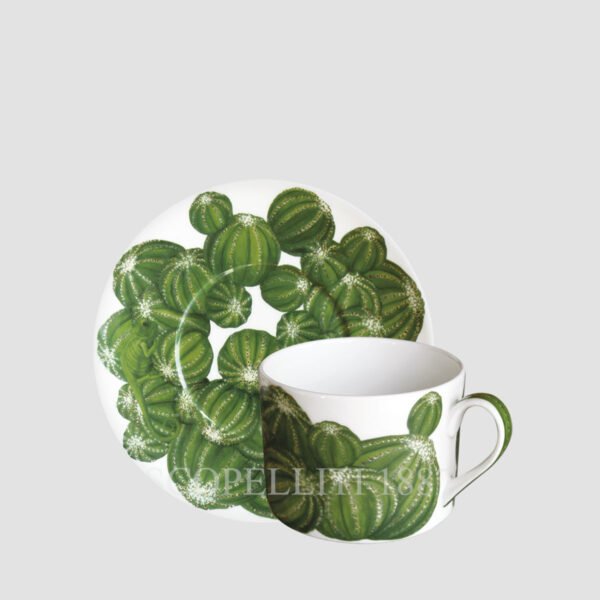 taitu tea cup saucer cactus