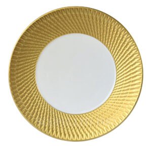 bernardaud twist gold presentation plate
