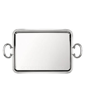 cristofle albi rectangular tray silver plated