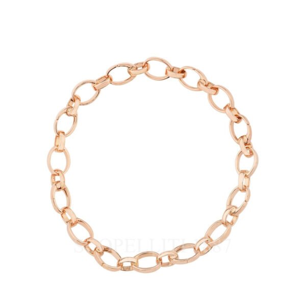 faberge 18k rose gold chain bracelet for charms treillage