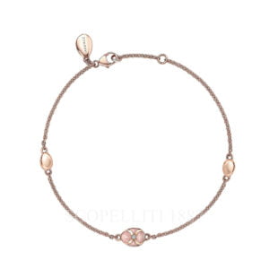 faberge 18kt rose gold pink chain bracelet heritage
