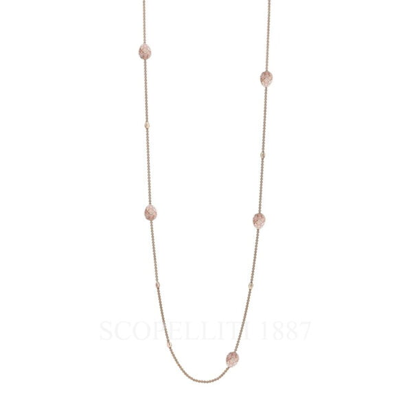 faberge 18kt rose gold pink sautoir necklace heritage