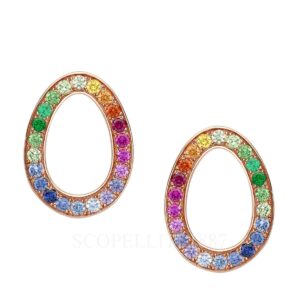 faberge 18kt rose gold rainbow gemstone earrings sasha