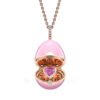 Fabergé Essence Rose Gold Diamond Pink Sapphire Heart Surprise Locket