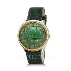 libertine green emerald and diamond watch