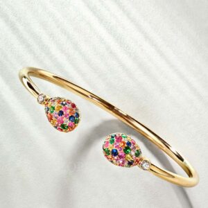faberge emotion multicoloured gemstone bracelet
