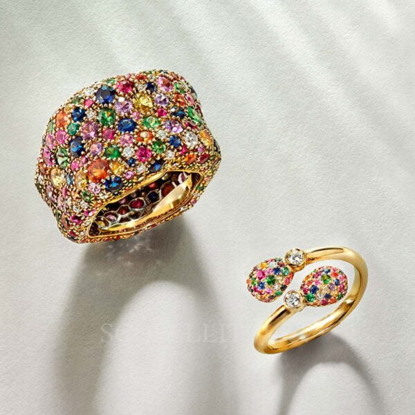faberge emotion multicoloured ring crossover and large