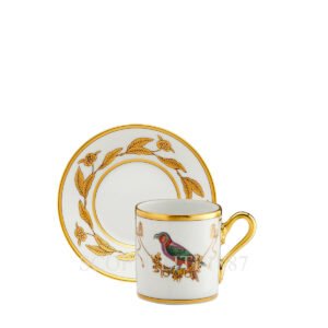 ginori coffee cup with saucer voliere nestor