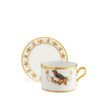 Ginori 1735 Voliere Tea Cup and Saucer Perroquet Nestor