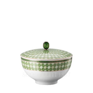 swarovski-rosenthal signum fern soup bowl with lid