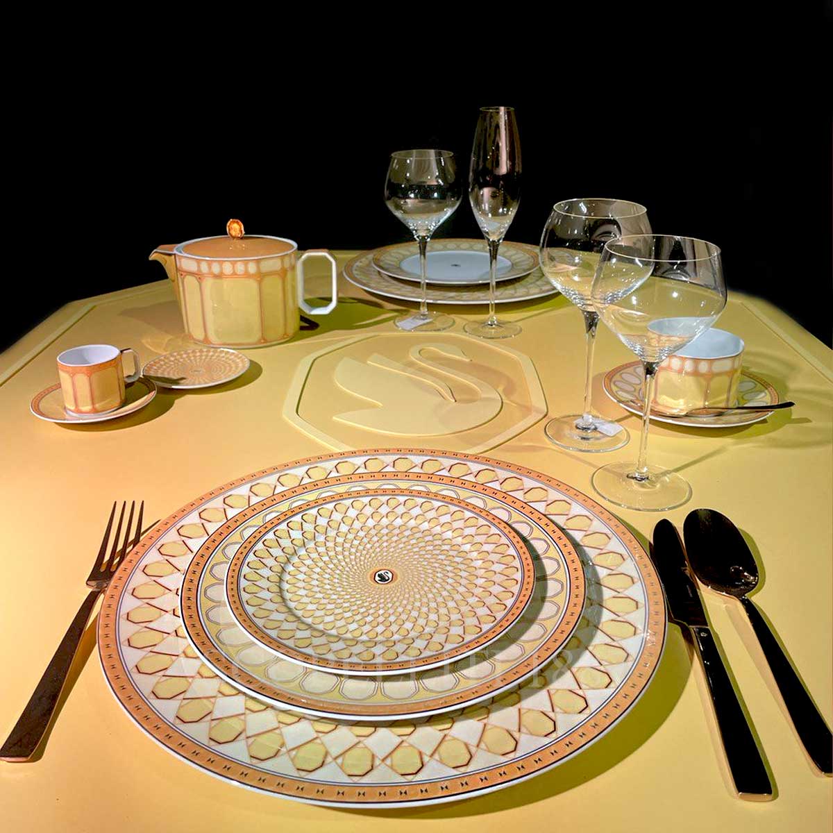 swarovski rosenthal yellow plates