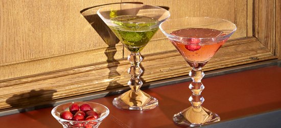 baccarat martini glasses vega